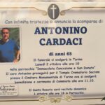 La segreteria provinciale è in lutto per la prematura scomparsa del collega e vice segretario provinciale Snals di  Torino  prof. Antonio Cardaci